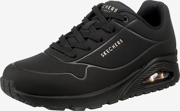 SKECHERS Rövid szárú edzőcipők - fekete: elől