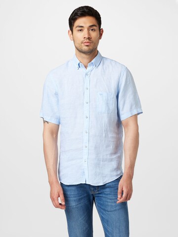 FYNCH-HATTON Regular fit Button Up Shirt in Blue: front