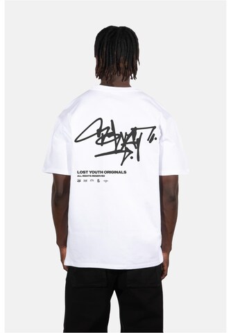 T-Shirt 'GRAFFITI' Lost Youth en blanc