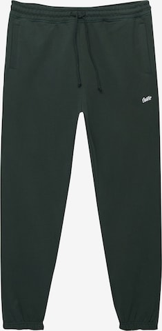 Pull&Bear Tapered Broek in Groen: voorkant