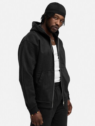 Daily Cotton Sweatjacke 'DCBEND'‌‌‌‌‌‌‌‌‌ in Schwarz: Vorderseite