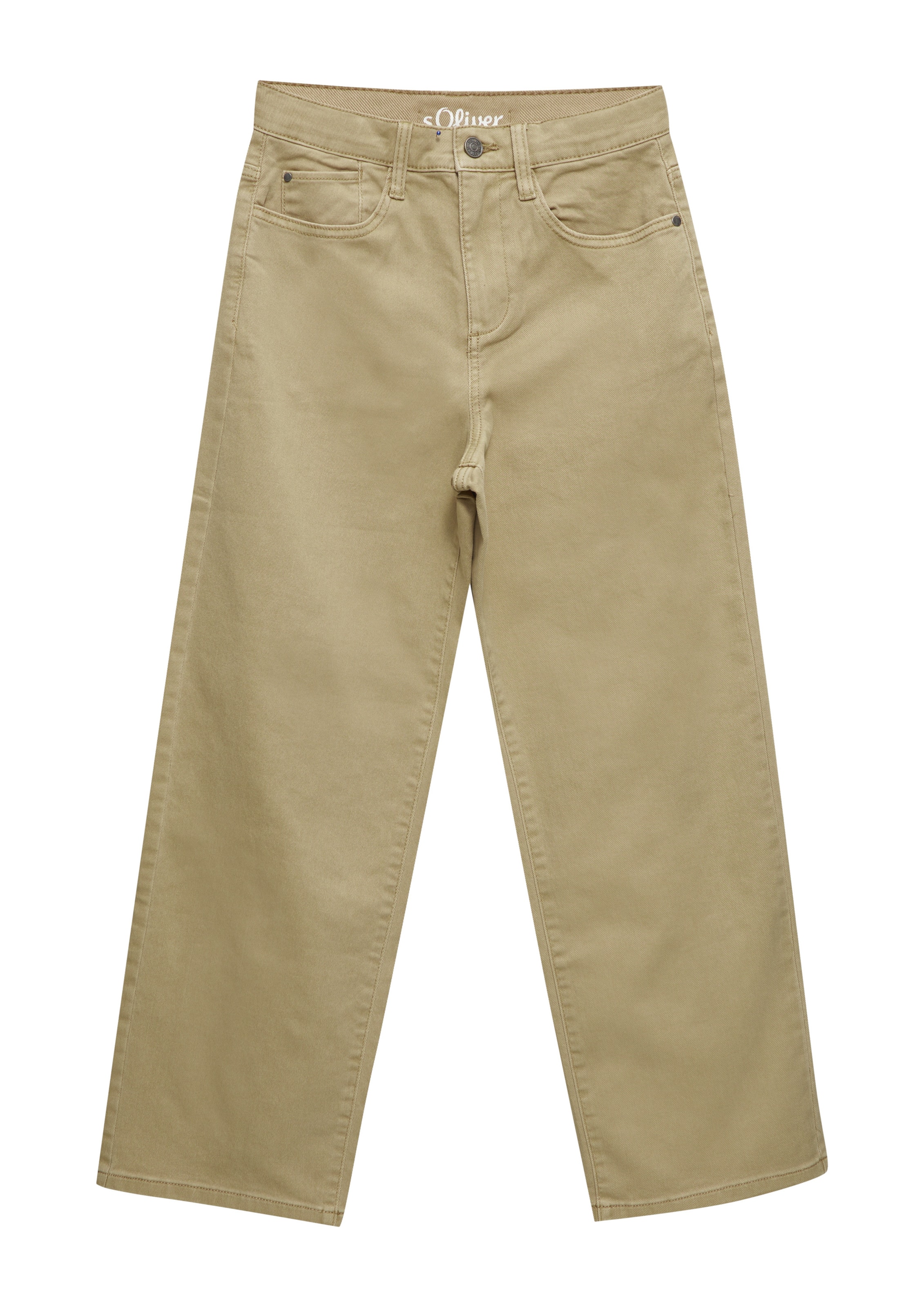 s.Oliver Baggy Jeans in Beige: Vorderseite