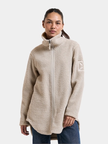 Didriksons Fleece jas 'Umi' in Beige: voorkant