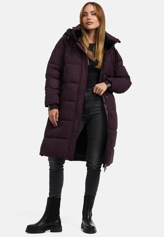 Manteau d’hiver NAVAHOO en violet : devant