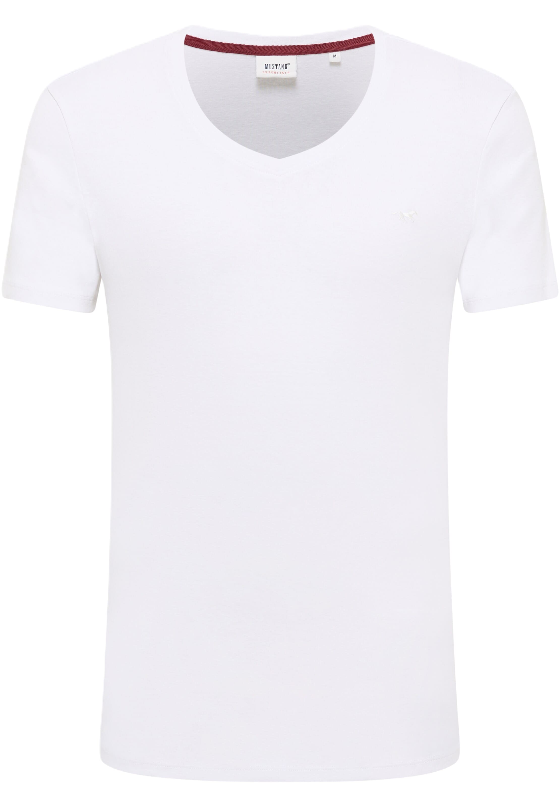 MUSTANG T-Shirt 'Amado' in Weiß: Vorderseite