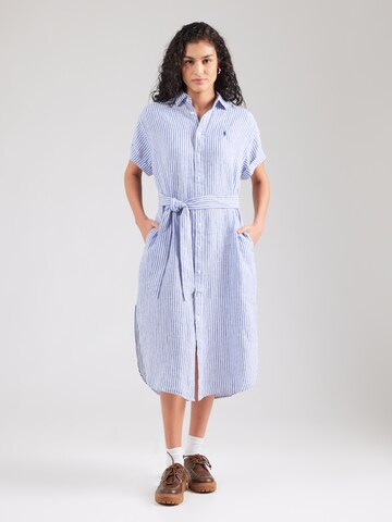 Polo Ralph Lauren Blousejurk in Blauw: voorkant