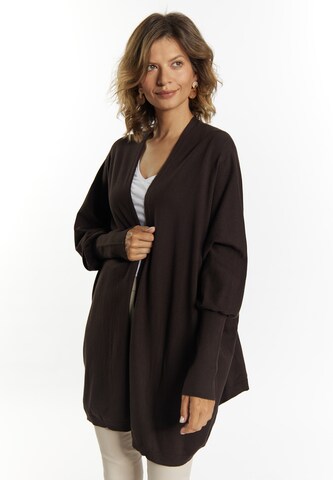 Usha Knit cardigan 'Lurea' in Brown: front