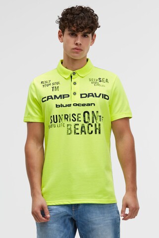 CAMP DAVID Shirt in Yellow: front