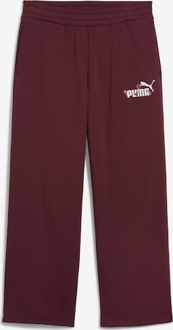 Wide Leg Pantalon 'Essentials Nature 2.0' PUMA en rouge : devant