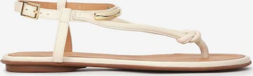 Kazar T-bar sandals in Beige