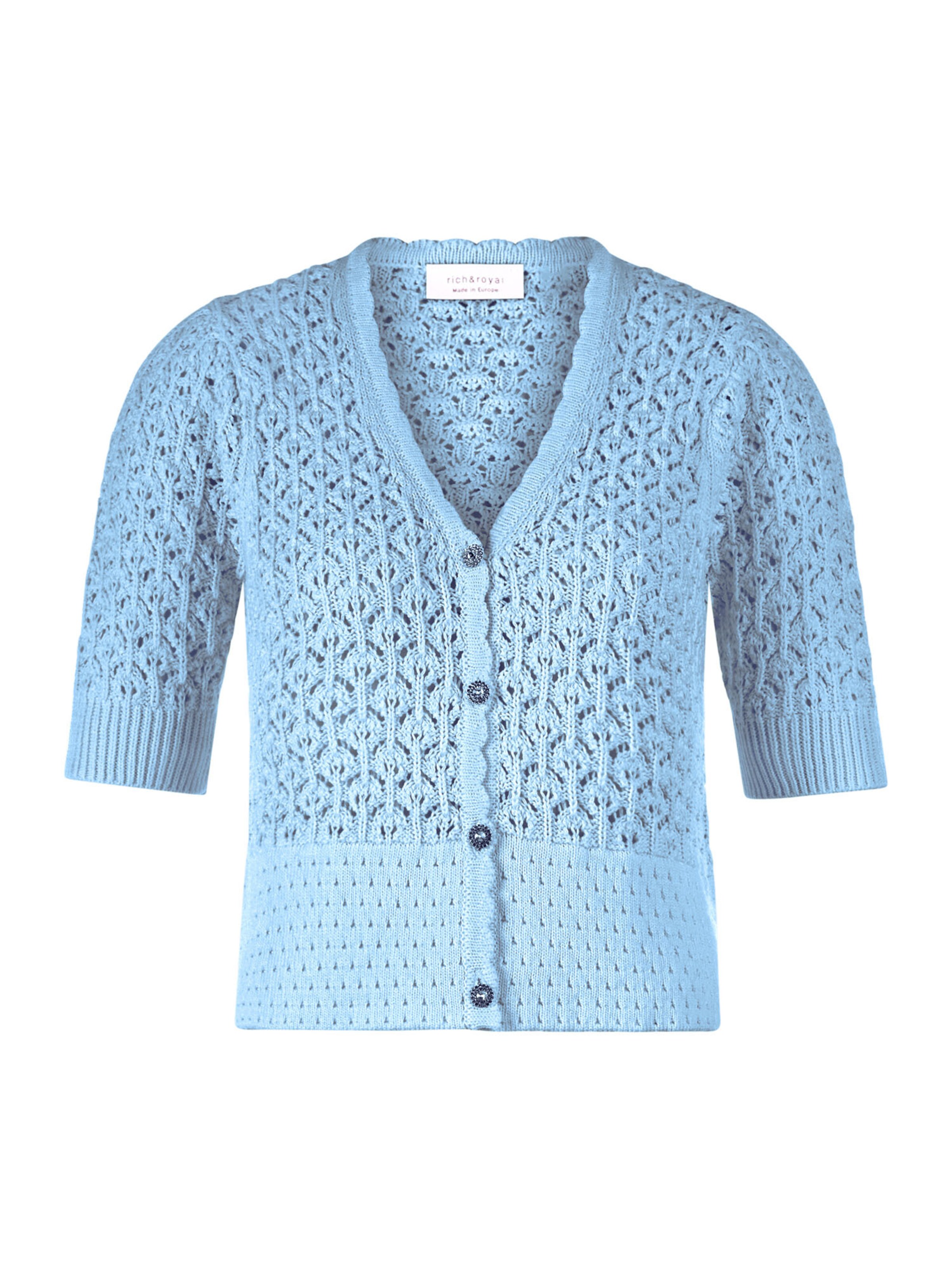 Rich & Royal Neuletakki värissä sininen: etupuoli