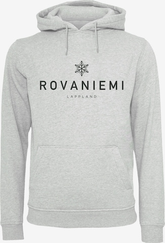 F4NT4STIC Sweatshirt 'Schneeflocke Winter Lappland' in Grau: Vorderseite