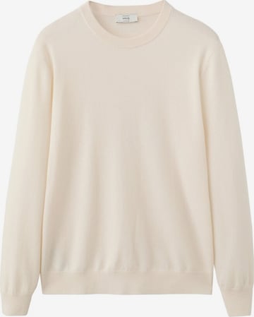 MANGO MAN Sweater in White: front