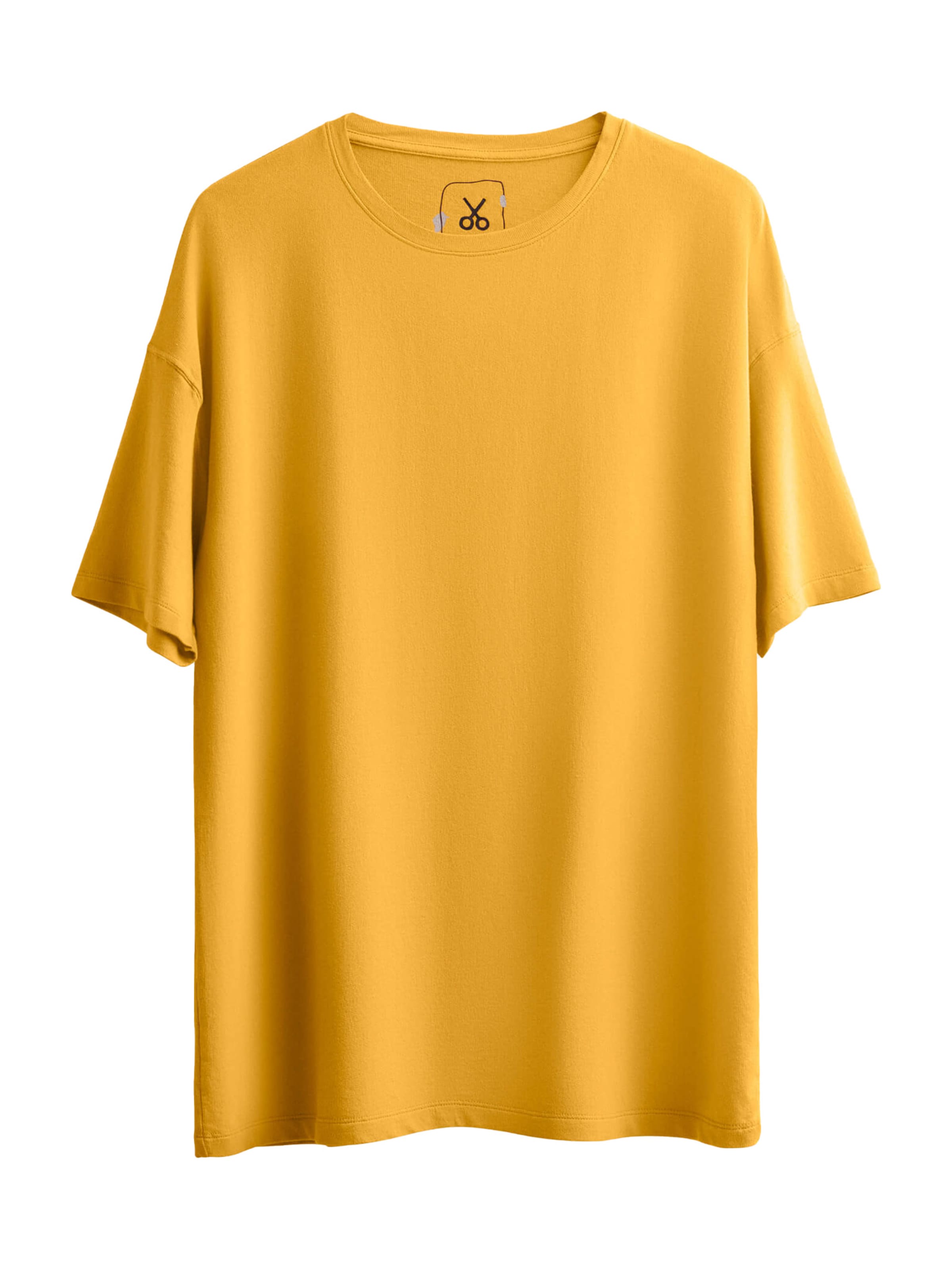 Maglietta 'Raven' di Kaft in giallo: frontale