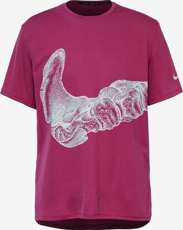 NIKE Funktionsshirt 'Miler' in Pink: predná strana