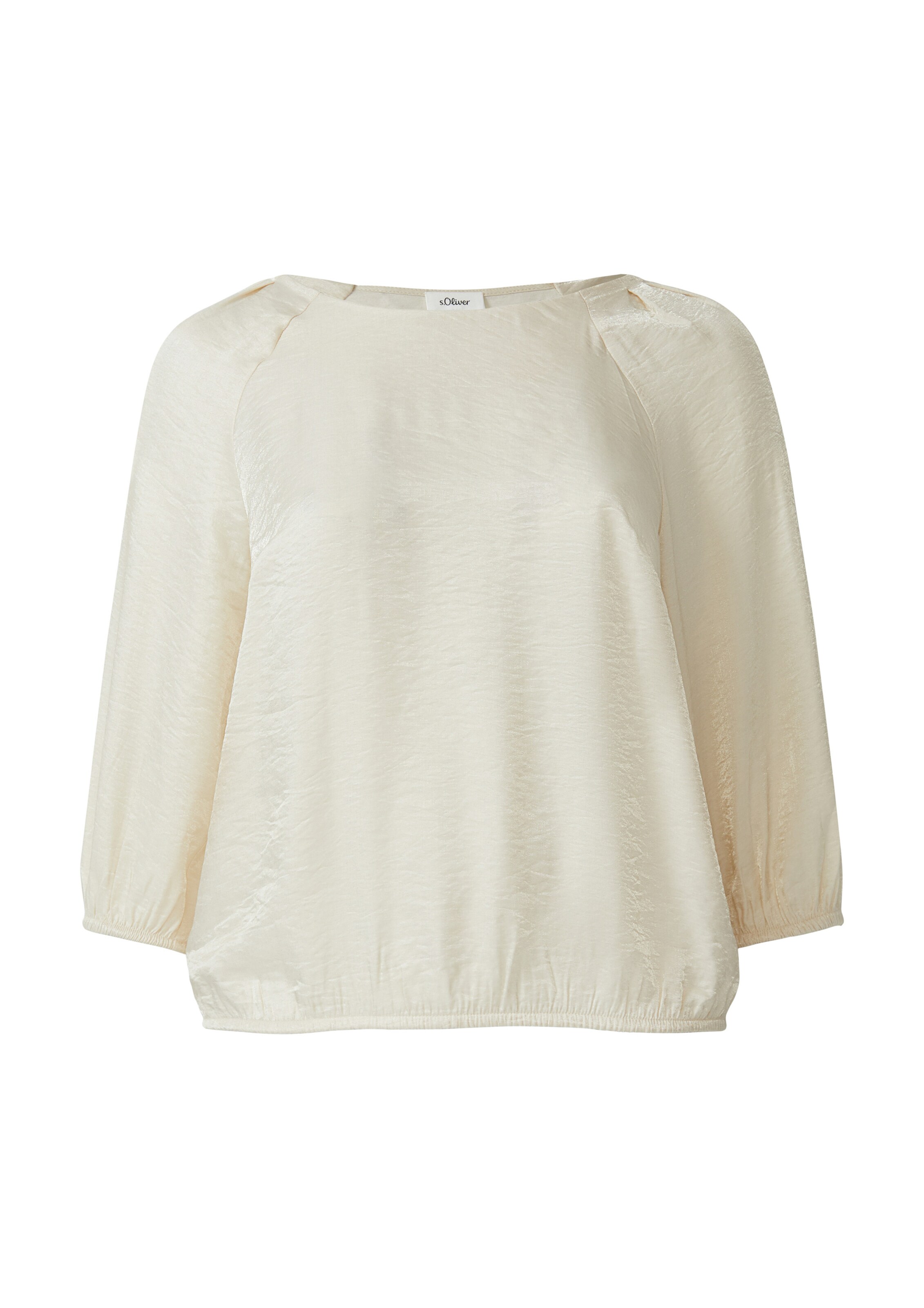 s.Oliver Red Label Plus Bluse in Beige: Vorderseite