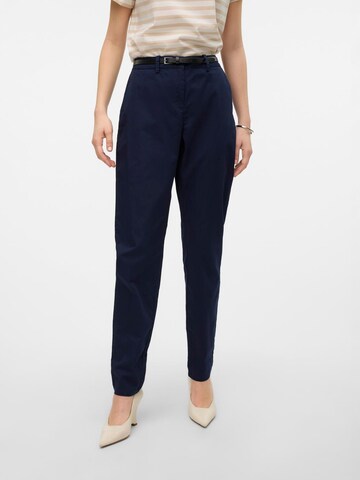 VERO MODA Regular Chino Pants 'FLASHINO' in Blue: front