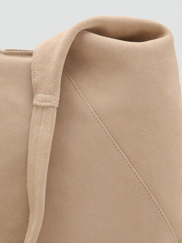 MANGO Torba shopper w kolorze beżowy