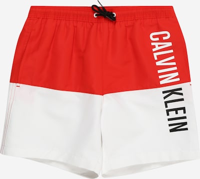 Calvin Klein Swimwear Badeshorts 'Intense Power ' in rot / schwarz / weiß, Produktansicht