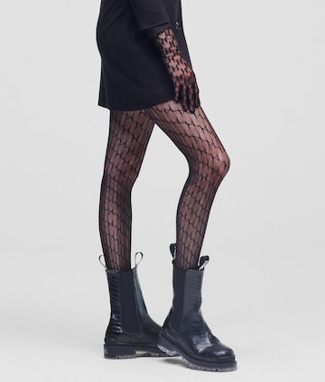 Karl Lagerfeld Καλσόν σε μαύρο: μπροστά