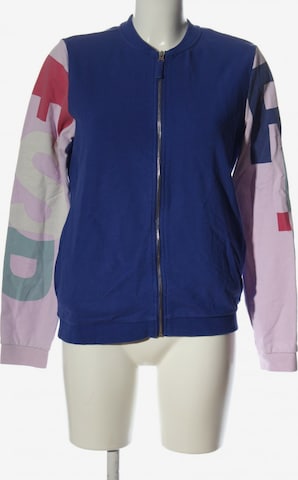 ESPRIT Sweatshirt & Zip-Up Hoodie in XL in Blue: front