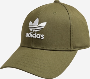 Șapcă 'Trefoil' de la ADIDAS ORIGINALS pe verde: față