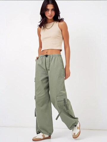 Bigdart - Loosefit Calças cargo em verde