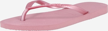 rožinė HAVAIANAS Šlepetės per pirštą 'SLIM': priekis