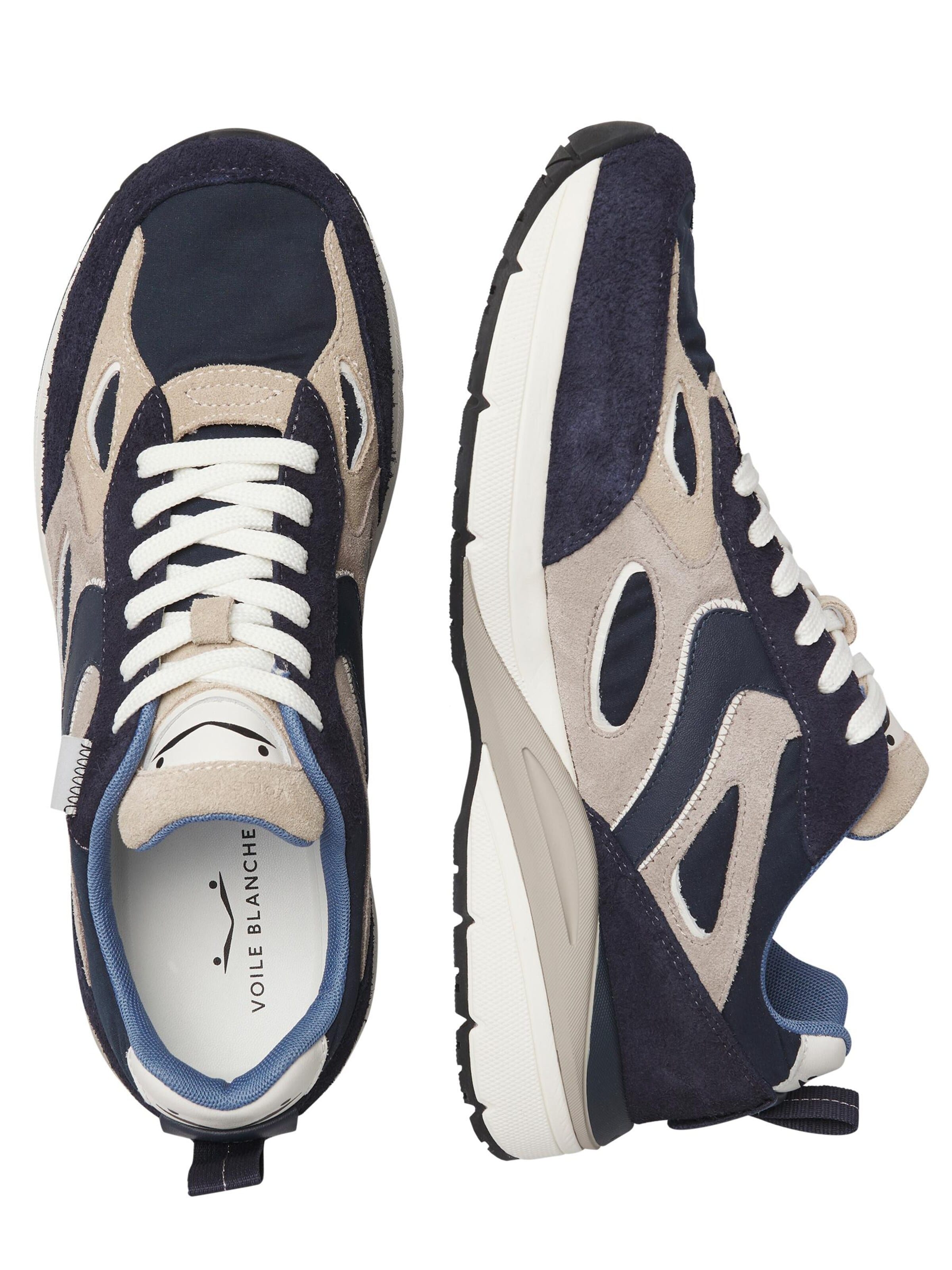 Voile blanche Platform trainers 'HAYDEN.' in Blue