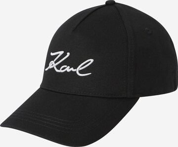 Cappello da baseball di Karl Lagerfeld in nero: frontale