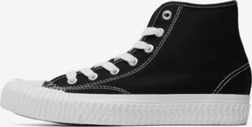 Bianco Sneakers hoog in Zwart: voorkant