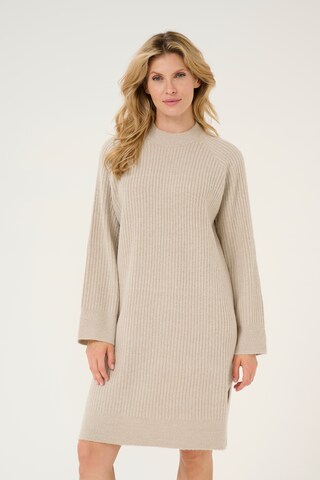 Kaffe Knitted dress 'Ainya' in Grey: front