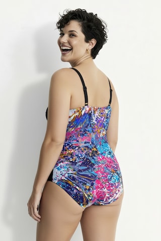 Ulla Popken Bustier Badpak in Gemengde kleuren