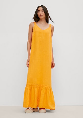 comma casual identity - Vestido de verano en amarillo: frente