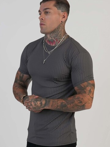 SikSilk Shirt 'Muscle Fit T-Shirt' in Brown: front