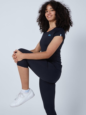 SPORTKIND Performance shirt 'Capsleeve' in Black