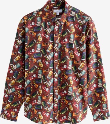 Next Hemd in Braun: Vorderseite