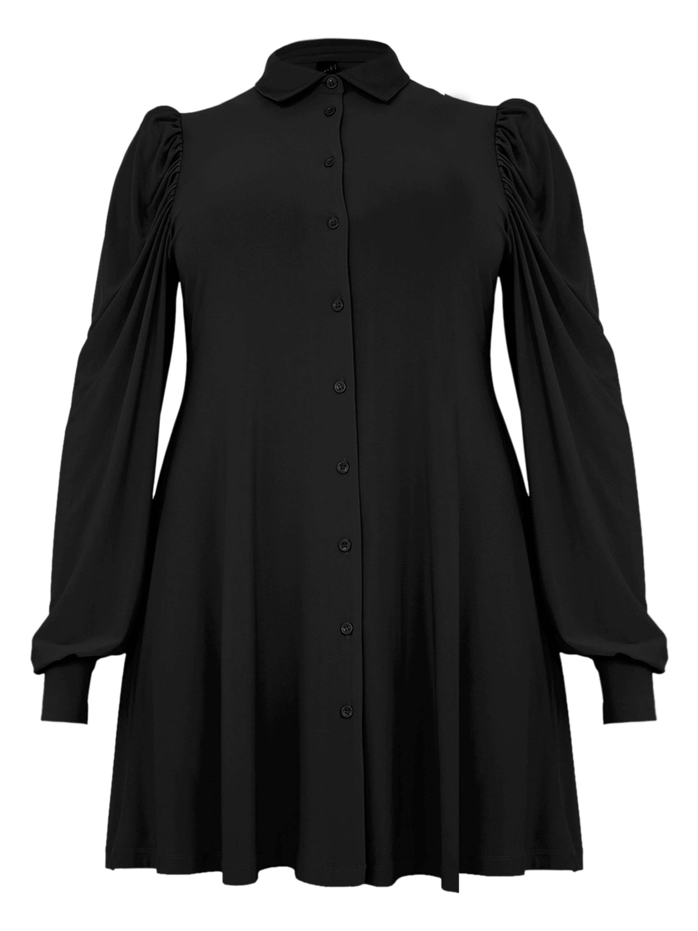 YOEK Blouse in Zwart: voorkant