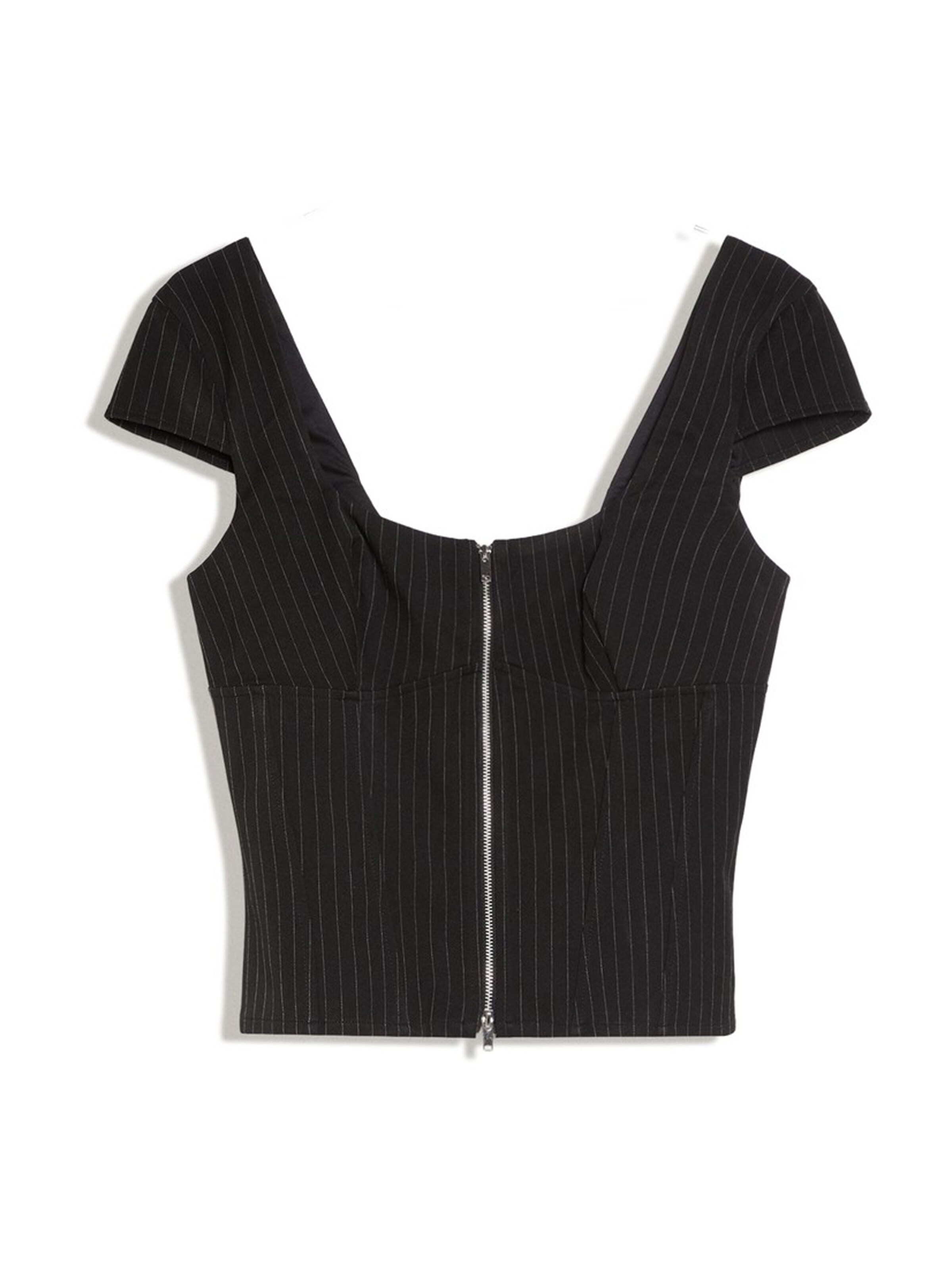 Haut Bershka en noir : devant