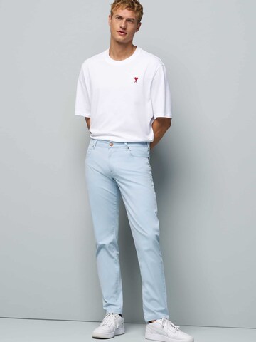 MEYER Slim fit Pants 'M5' in Blue