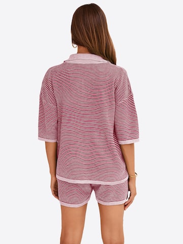 Imily Bela Hlačni kostim | roza barva: zadnja stran