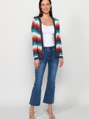 Cardigan KOROSHI en mélange de couleurs