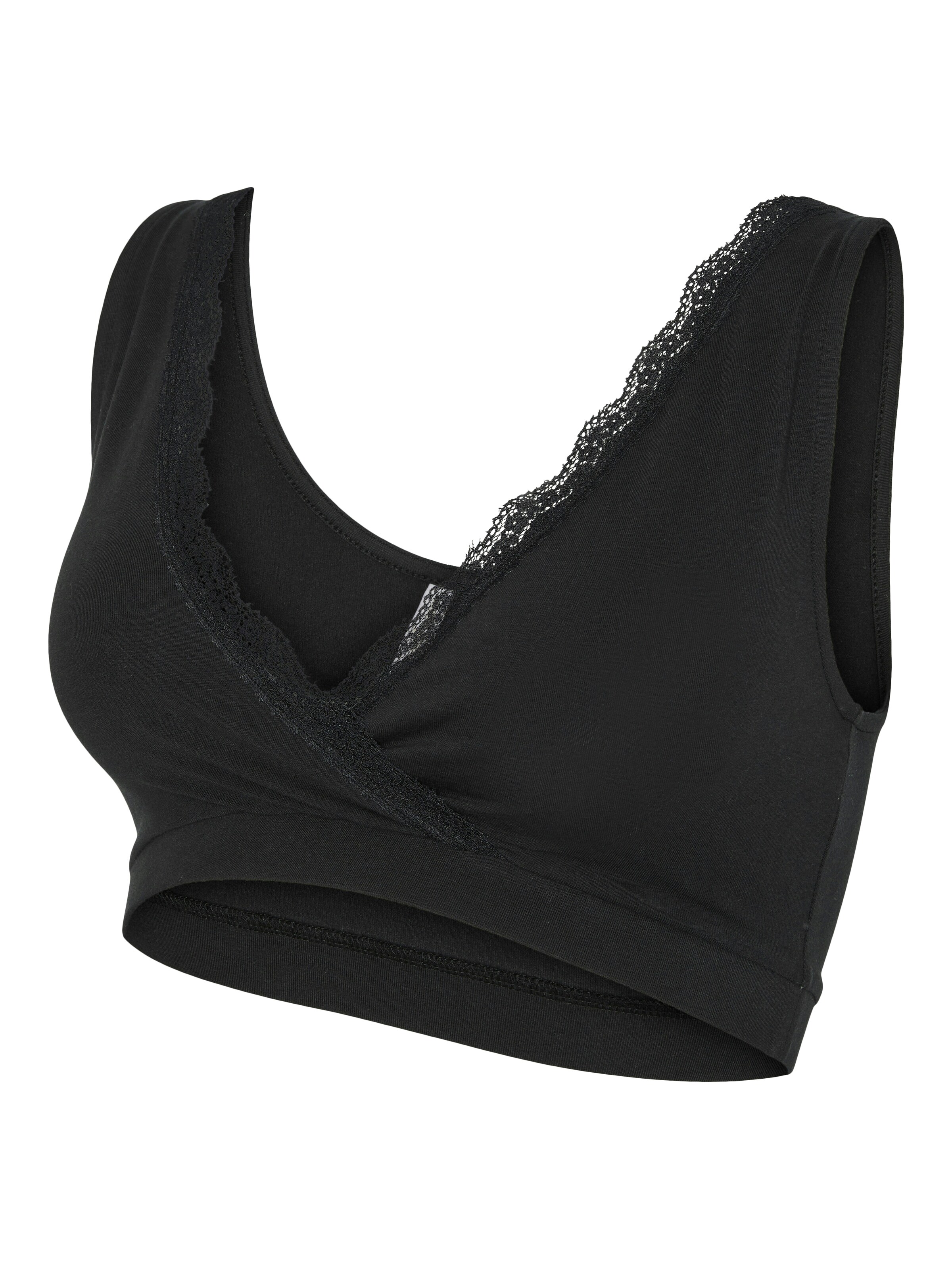MAMALICIOUS Bralette Nursing Bra in Black