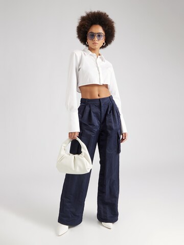 Regular Pantalon cargo River Island en bleu