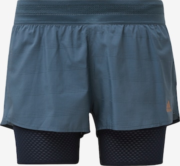 Skinny Pantaloni sport de la ADIDAS SPORTSWEAR pe albastru: față