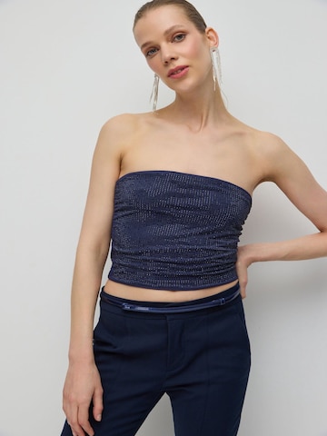 No Matter What Top – modrá: přední strana