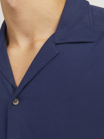 JACK & JONES Regular fit Button Up Shirt 'JEFF' in Blue