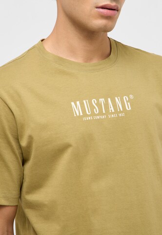 MUSTANG T-Shirt 'Style Austin' in Grün