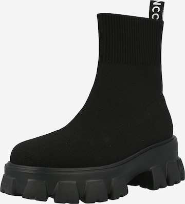 Bottines 'Prima' Bianco en noir : devant