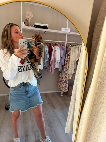 Marvé Amsterdam Shirt 'I Love Cats' in Wit